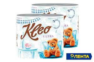 Туалетная бумага KLEO (4 рулона 3 слоя, в ассортименте)