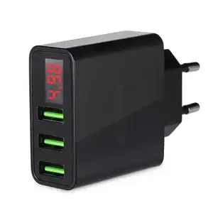 Зарядное устройство Gocomma с 3 USB портами и отображением напряжения за $5.9