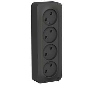 Розетка накладная Schneider Electric Blanca BLNRA000416 антрацит