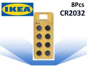 Батарейки CR2032 ИКЕА ПЛАТБОЙ 8шт.