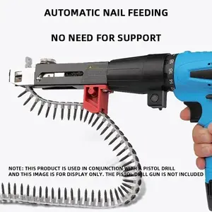 Насадка на шуруповёрт с автоматической подачей саморезов (Автоматический пистолет для ногтей)