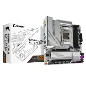 Материнская плата GIGABYTE B650M AORUS ELITE AX ICE (АМ5, по Озонкарте из Китая)