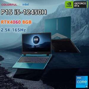 Ноутбук Colorful P15, 15.6/2.5K/165Hz/sRGB100%/RTX 4060/i5-12450H/16/512 GB, из-за рубежа (пошлина ~7347₽)