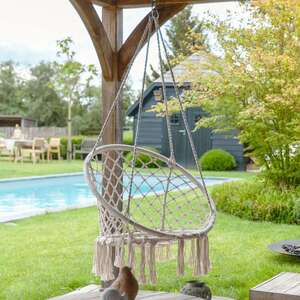 Гамак-кресло с бахромой 81x131 см хлопок (без опоры)