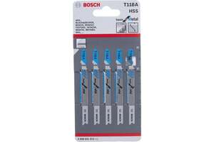 Набор пилок для лобзика Bosch T 118 А, HSS