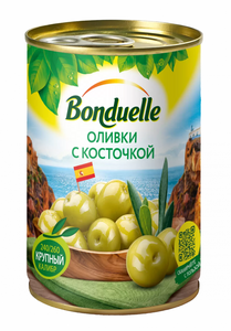 Оливки Bonduelle с косточкой