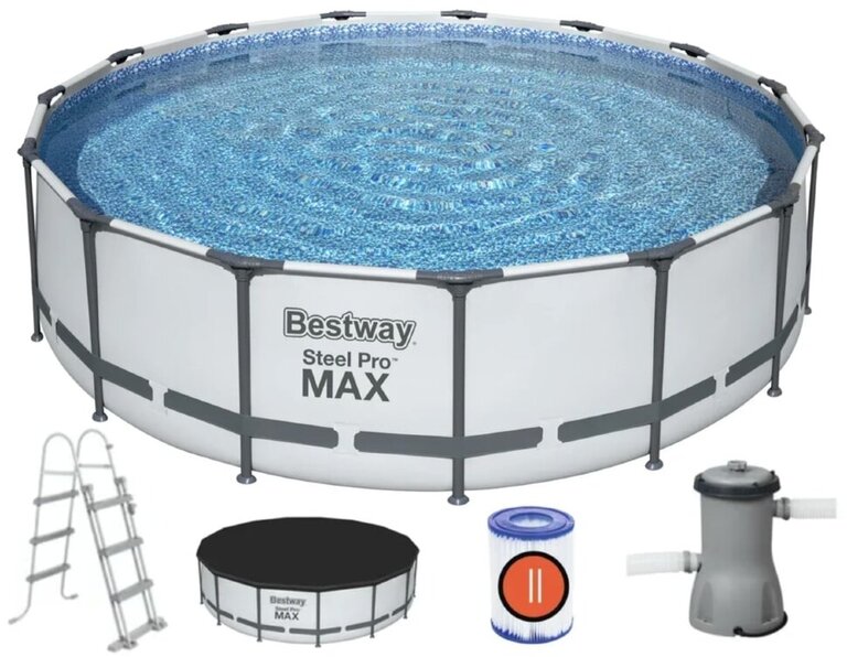 Каркасный бассейн Bestway Steel Pro Max 56438 | Pepper