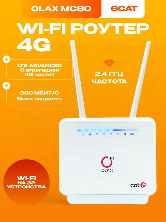 Роутер 4G OLAX MC80 (с Озон картой) | Pepper