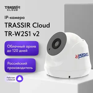 Wi-Fi камера видеонаблюдения TRASSIR TR-W2S1 v2 2.8 мм (цена с ozon картой)