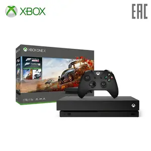 Xbox One X 1ТБ + Forza Horizon 4 + Forza Motorsport 7 + Xbox Game Pass на 1 месяц + Live Gold на 14 дней