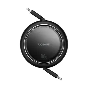 Выдвижной кабель Baseus USB C 100 Вт, 1 м (2 метра 275₽)