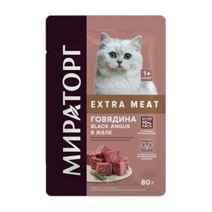 [МСК] Корм для кошек Winner extra meat говядина, 80 г