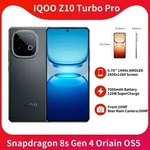 Смартфон vivo IQOO Z10 Turbo Pro CN 12/256 ГБ (из-за рубежа, цена с озон картой, пошлина + 1307₽)