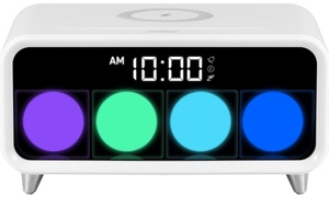 Настольные часы с беспроводной зарядкой Rombica Timebox 1