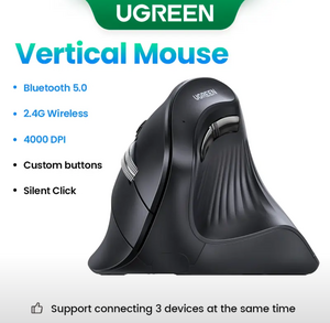 Вертикальная беспроводная мышь UGREEN MU008