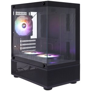 Корпус 1STPLAYER MIKU Mi2-A, черный Mi2-A-BK-2F1R-1F1