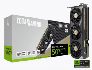 Видеокарта GeForce Zotac RTX 5070 Ti Solid Core OC (с макс. кошельком и подпиской WB)