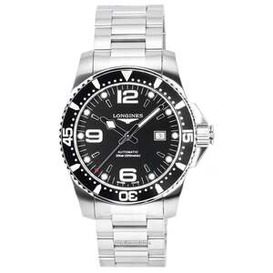 Автоматические мужские часы Longines HydroConquest Sunray Black с циферблатом Super-LumiNova L3.841.4.56.6 300M