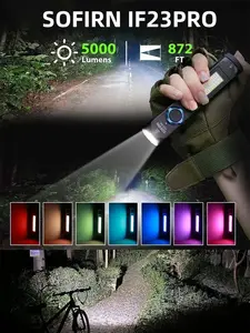 Перезаряжаемый фонарик с магнитом RGB Sofirn IF23 PRO (с картой Ozon)