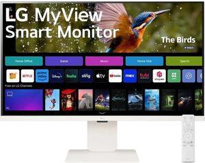 Монитор LG MyView 32SR83U-W 31.5", 4K, webOS 23, Bluetooth, Wi-Fi, Type-C, поддержка зарядки устройств на 65 Вт