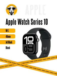 Умные часы Apple Watch Series 10 ZP/A С датчиком кислорода в крови, 46mm, Jet Black M/L (с Ozon картой, пошлина ≈ 2334₽)