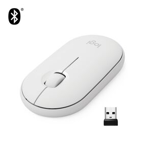 Бесшумная беспроводная мышь Logitech m350 off-white