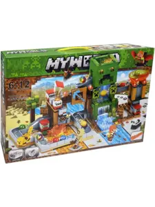 Конструктор Майнкрафт My World набор "Веселая Шахта Крипера" 451 деталь