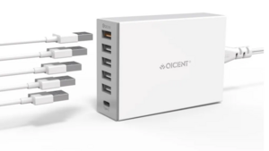 Зарядное 5 usb + 1 type-c (из-за рубежа)