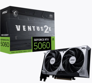 Видеокарта MSI RTX 5060 8 ГБ RTL (RTX 5060 8G VENTUS 2X OC)