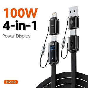 Кабель быстрой зарядки от Toocki 4-в-1