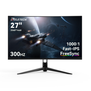  Монитор игровой Reletech 27" 300 Гц, 2K 2560X1440, Fast-IPS, 1ms, HDMI+DP, FreeSync/G-Sync, для компьютера, G27X Ultra (цена с Я.Пэй/Альфой, зависит от аккаунта)