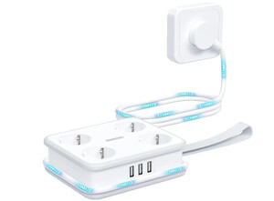 Сетевой фильтр NTONPOWER APP с 4 розетками + 3 USB 2.4A (с Ozon Картой, из-за рубежа)