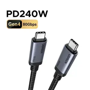 Кабель Ugreen UG08M29 USB-C/USB-C 240W PD3.1 Thunderbolt 4 1м