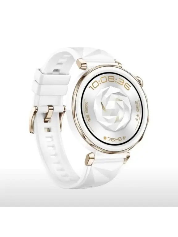 Часы Huawei Watch GT 5 Pro 42 мм, Ceramic с силиконовым ремешком (с макс. ВБ кошельком)