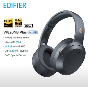 Беспроводные наушники Edifier W820NB Plus (2025 Вер.) с шумоподавлением Hi-Res Audio