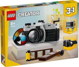 Возврат до 30% бонусами на LEGO (напр., конструктор LEGO Creator 31147 Ретро-камера, 261 дет. + 487 бонусов)