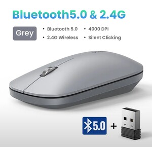 Беспроводная мышь UGREEN Bluetooth 5.0 + 2.4g
