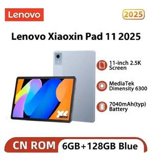 Планшет Lenovo Xiaoxin Pad 11  2025 6/128Гб, 11" 2.5K IPS, Dimensity 6300 (Из-за рубежа, по карте Ozon)
