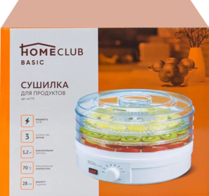 [Воронеж, МСК, СПб, Ярославль и др.] Сушилка для продуктов HOMECLUB, 3 уровня
