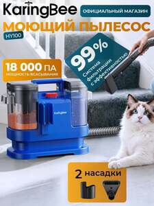 Моющий пылесос KaringBee HY100 для мебели, ковров и кафеля (с Ozon картой)