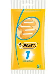 Бритва одноразовая BIC Sensitive, 1 лезвие, 5 шт. (с Озон картой) + 200 баллов за отзыв