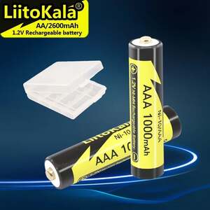 Аккумуляторные батарейки liitokala Ni-10/AAA 1000 мАч, 4 шт