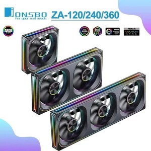 Корпусные вентиляторы JONSBO ZA-120/240/360 (доставка из-за рубежа, цена по карте озон)