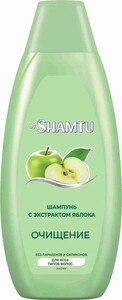 Шампунь Shamtu Очищение для всех типов волос, яблоко, 750 мл 
