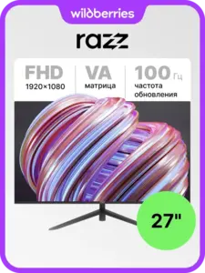 Монитор RAZZ 27" MT-27VA100HFHD, VA, 100 Гц, 1920×1080 (с WB Кошельком)