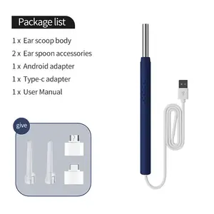 Эндоскоп для чистки ушей GUANMOU RV008 5,5 мм USB HD для ПК и Android, Type-C