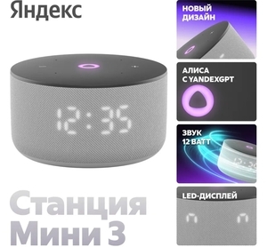 Умная колонка Яндекс станция Мини 3 (с ВБ кошельком)