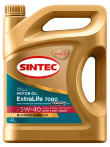 Моторное масло Sintec ExtraLife 7000 5W-40 4л за 986 рублей (с WB картой и клубом)