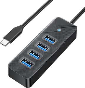USB-хаб 4-портовый Type-C для телефона (с картой OZON, из-за рубежа)