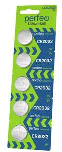 Батарейки CR2032 литиевые дисковые PERFEO Lithium Cell 5шт, 3V for AsRock B 850 with 9800X3D (с ВБ кошельком)